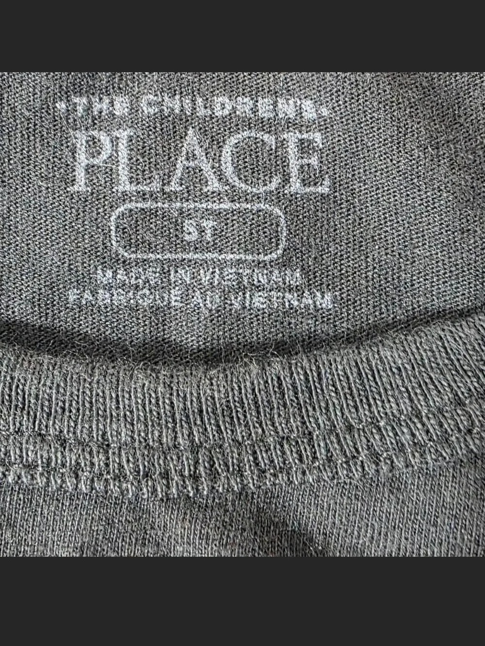The Children's Place Black Tee with Teal Shark Graphic